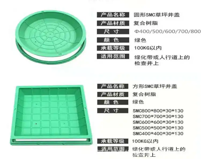 靖西树脂复合种植井盖展示